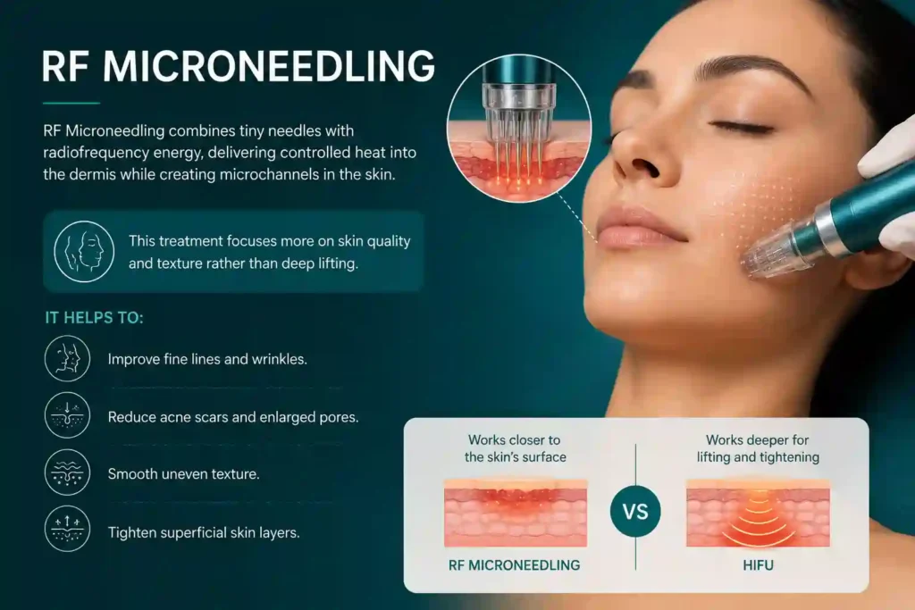 What Does RF Microneedling Do That HIFU Alone Cannot Westbury